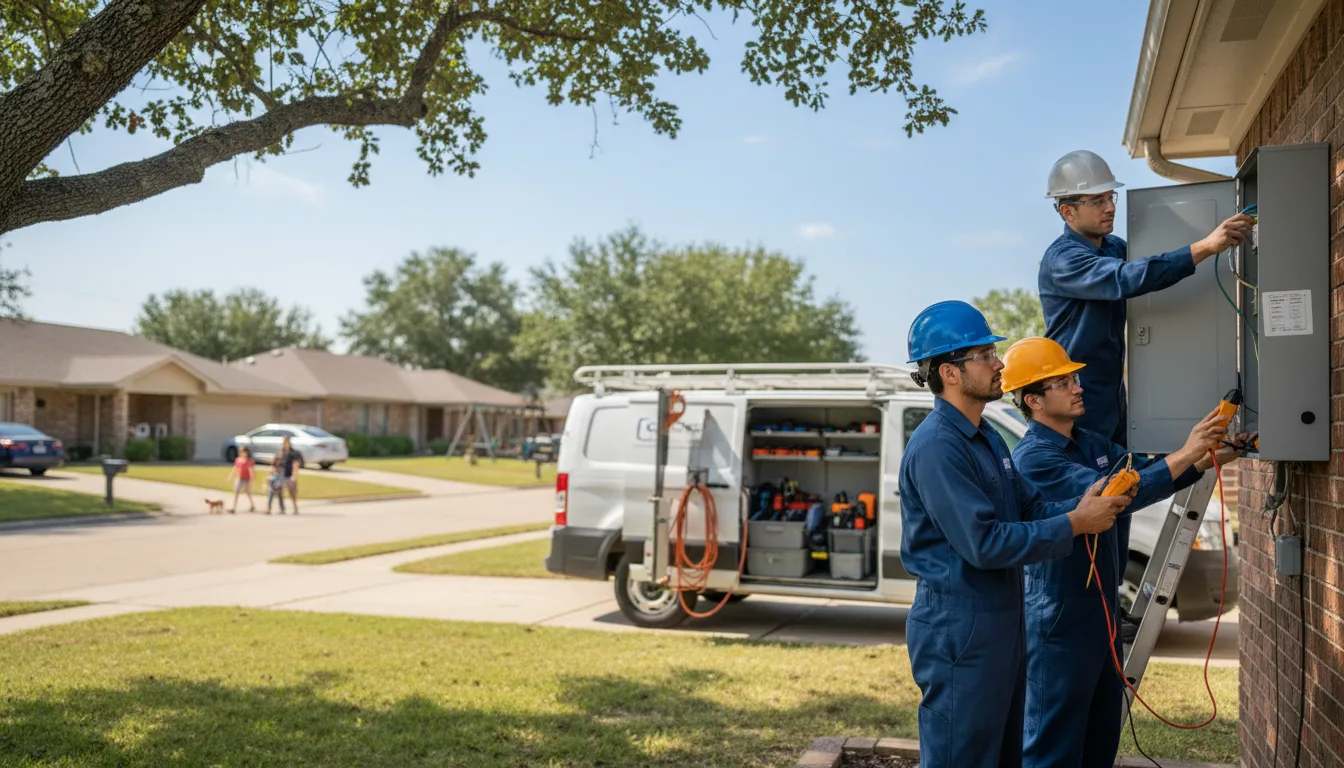 Certified electrician providing emergency electrical services in Otis, KS